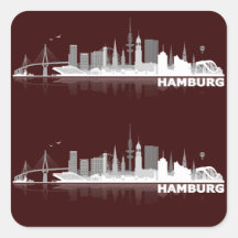 Hamburger Geschenkidee Stickers