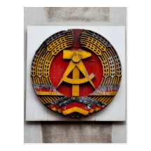 Hammer und Sichel-Symbol des Kommunisten Postkarte