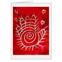 Hamsa/heilende Hand/Hand von Fatima Grußkarten