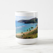 Hanauma Bucht, Ansicht Honolulus, Oahu, Hawaii Kaffeetassen