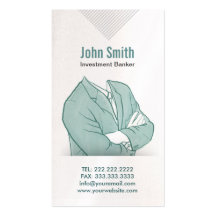 Hand Drawn Investment Banker Business Card