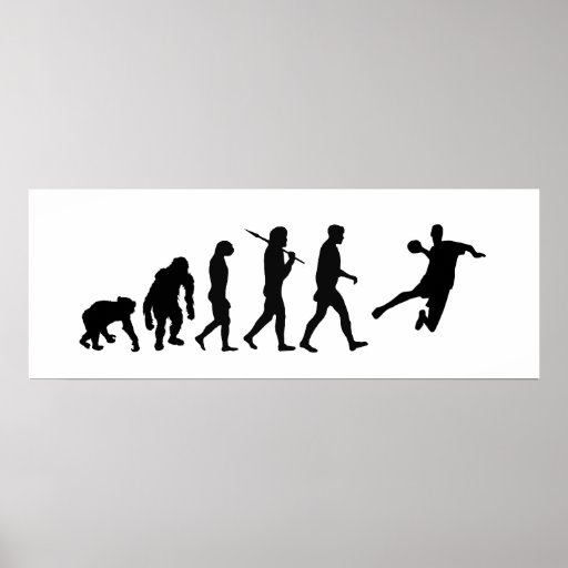 Handball-enormes Plakat - Handball-Evolution des S