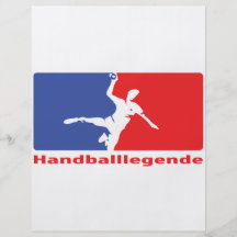 Handball Legende Ikone Flyer Druck