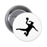 Handball spielerin frauenhandball button