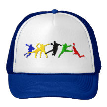 Handballspieler andebol Spielfernlastfahrer-Hutkap