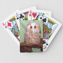 Handcrafted Eulen-Spielkarten