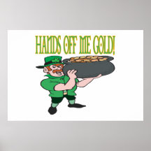 Hände weg von mir Gold Poster