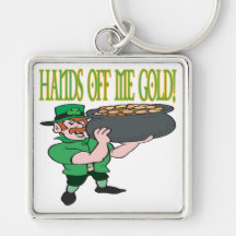 Hände weg von mir Gold Schlüsselband