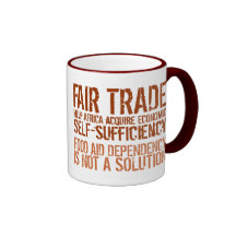 Handelsslogan auf Becher für Aktivisten Kaffeetasse