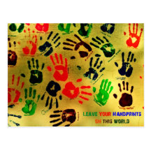 Handprints Postkarte