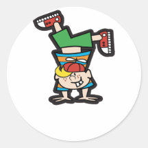 Handstand Runder Sticker