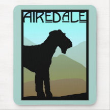 Handwerker Airedale Terrier Mauspad