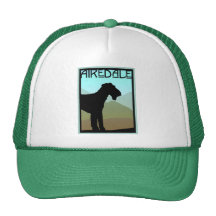 Handwerker Airedale Terrier Retrokappe
