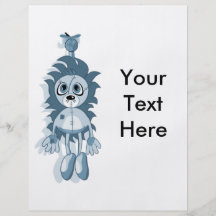 Hängendes Teddybär-Blau Individuelle Flyer