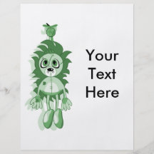 Hängendes Teddybär-Grün Flyer