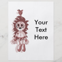 Hängendes Teddybär-Rot Individuelle Flyer