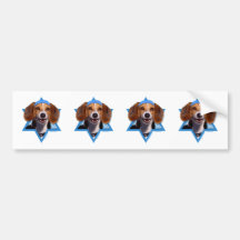 Hanukkah Star of David - Beagle Bumper Stickers