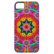Happiness, colourful Mandala iPhone 5 Case