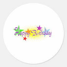 Happy Birthday Sticker