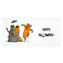Happy Halloween! 5 Personalisierte Foto Karte