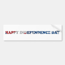 Happy Independence Day fun patriotic gift Bumper Sticker