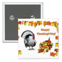 Happy Thanksgiving - Anstecknadelbutton
