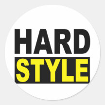 Hardstyle Runder Sticker