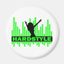 Hardstyle Tänzer-Tempoentwurf Kühlschrankmagnet