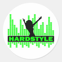 Hardstyle Tänzer-Tempoentwurf Runde Aufkleber