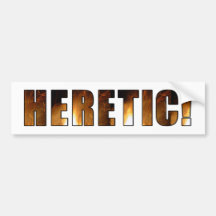 Häretisch! Autosticker
