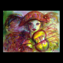 HARLEKIN/venezianischer Karneval poster