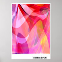 Harmonische Magenta Poster