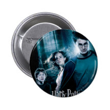 Harry Potter Ron Hermione im Wald Button