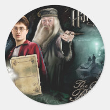 Harry Potter und Dumbledore Runder Sticker