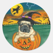 Harry- PotterMops-Halloween-Aufkleber