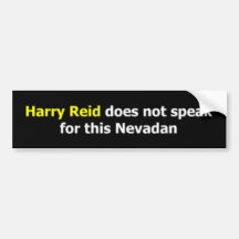 Harry Reid spricht nicht für dieses Nevadan Autosticker