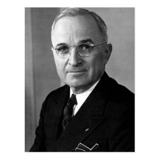 Harry S. Truman-33. Präsident Postkarte