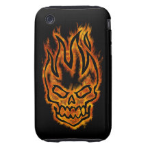 Harter Kern-lodernder Schädel starkes iPhone 3 GS Tough iPhone 3 Hülle