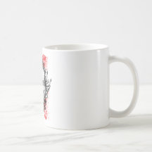 Harter Schlagmann-Schmutz-Schädel-Weiß-Becher Tassen