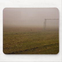 Hasen in Nebel mousepad