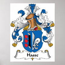 Hasse Family Crest Poster
