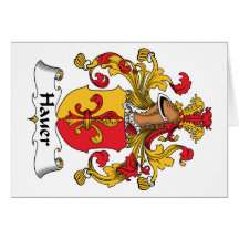 Hauer Family Crest Greeting Cards
