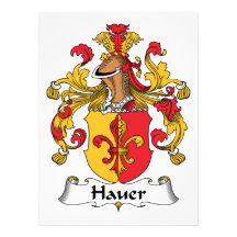Hauer Family Crest Invitations