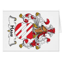 Haus Family Crest Greeting Cards