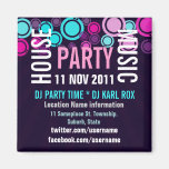 Haus-Musik-Party-Ereignis-fördernder Magnet Magnete