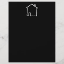 Haus-Skizze. Grau und Schwarzes Personalisierte Flyer