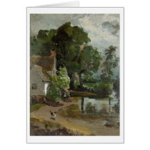 Haus Willy Lotts, nahe Flatford Mühle, c.1811 (oi Grußkarte