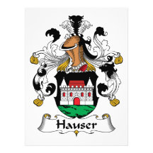 Hauser Family Crest Custom Invitations