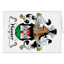 Hauser Family Crest Greeting Card