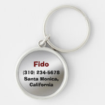 Haustier Identifikations-Umbau Keychain Schlüsselanhänger